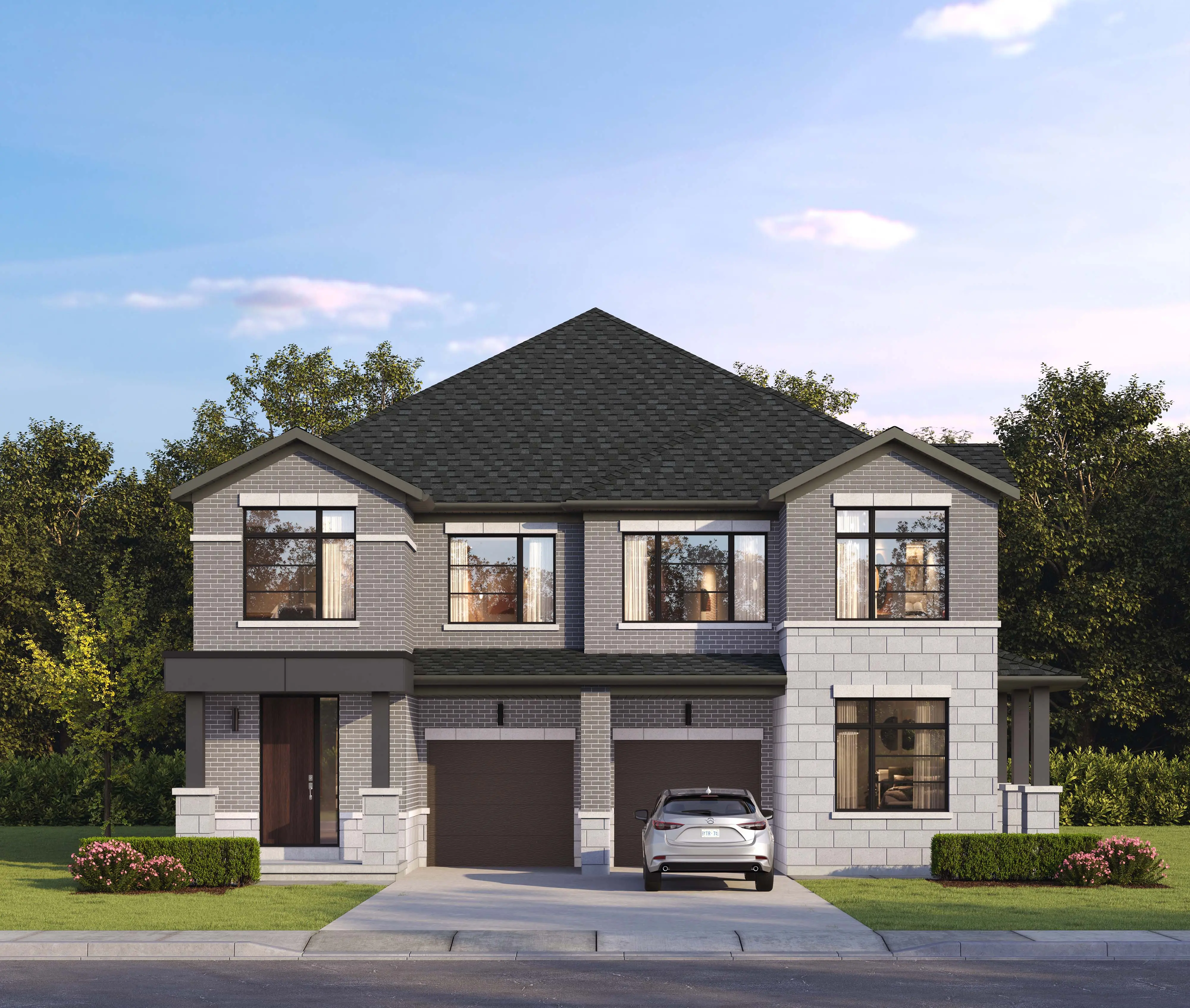 Inglewood model elevation — 25' Freehold Semi-Detached, Wildfield Village