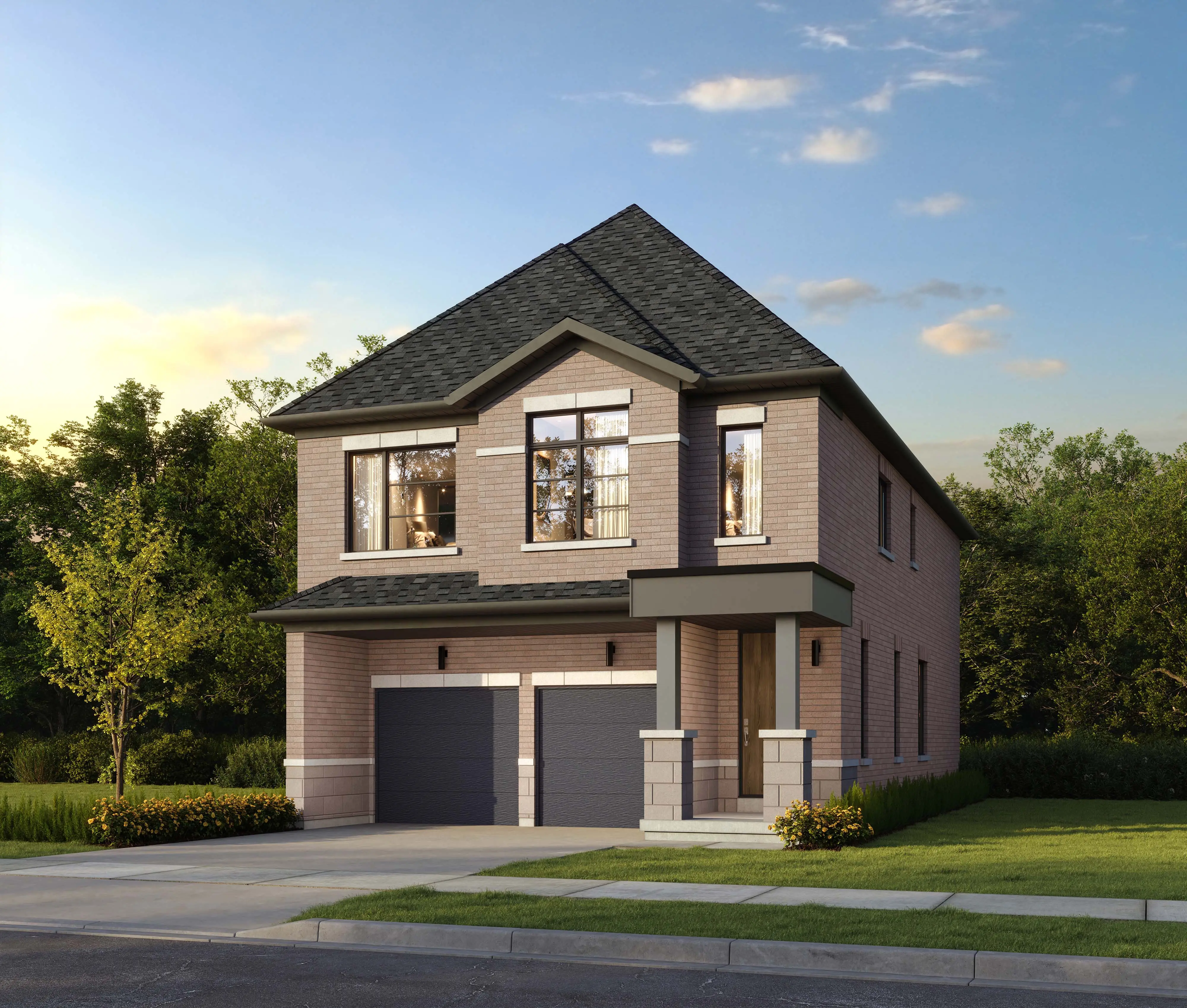Stonecrop model elevation — 32' Freehold Detached, Wildfield Village